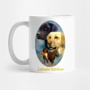 Labrador Retrievers Breed Art with Nameplate Mug